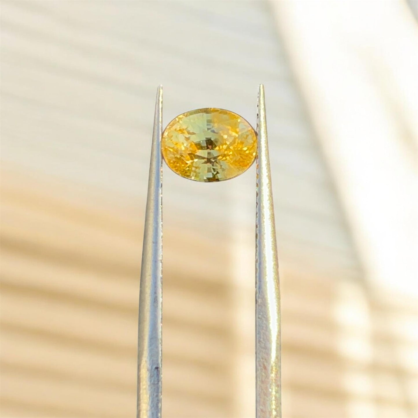 Natural Unheated Yellow Sapphire 1.78ct Oval Cut | Certified Loose Gemstone | Pukhraj