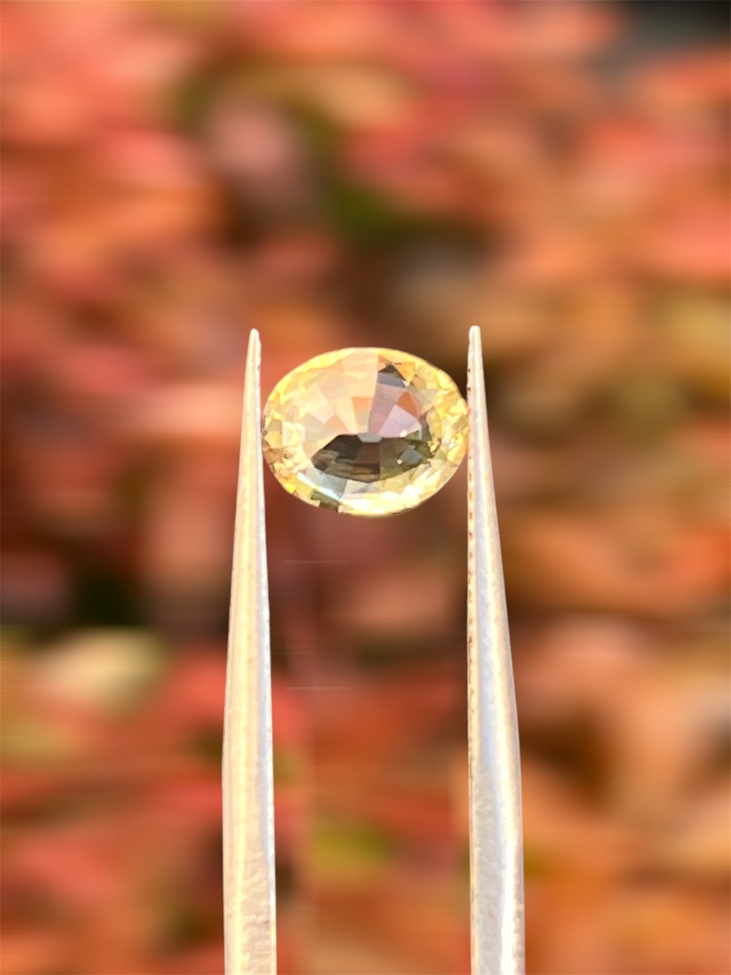Natural Yellow Sapphire 1.31 CT – Unheated Oval Cut | Certified Loose Gemstone