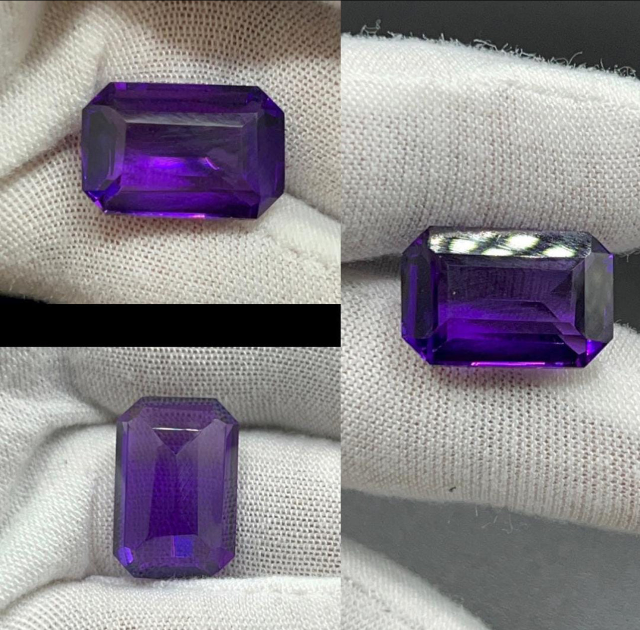 Natural Amethyst | 14.94 ct | Octagonal step cut | Purple colour | GIA Alumni lab report provided