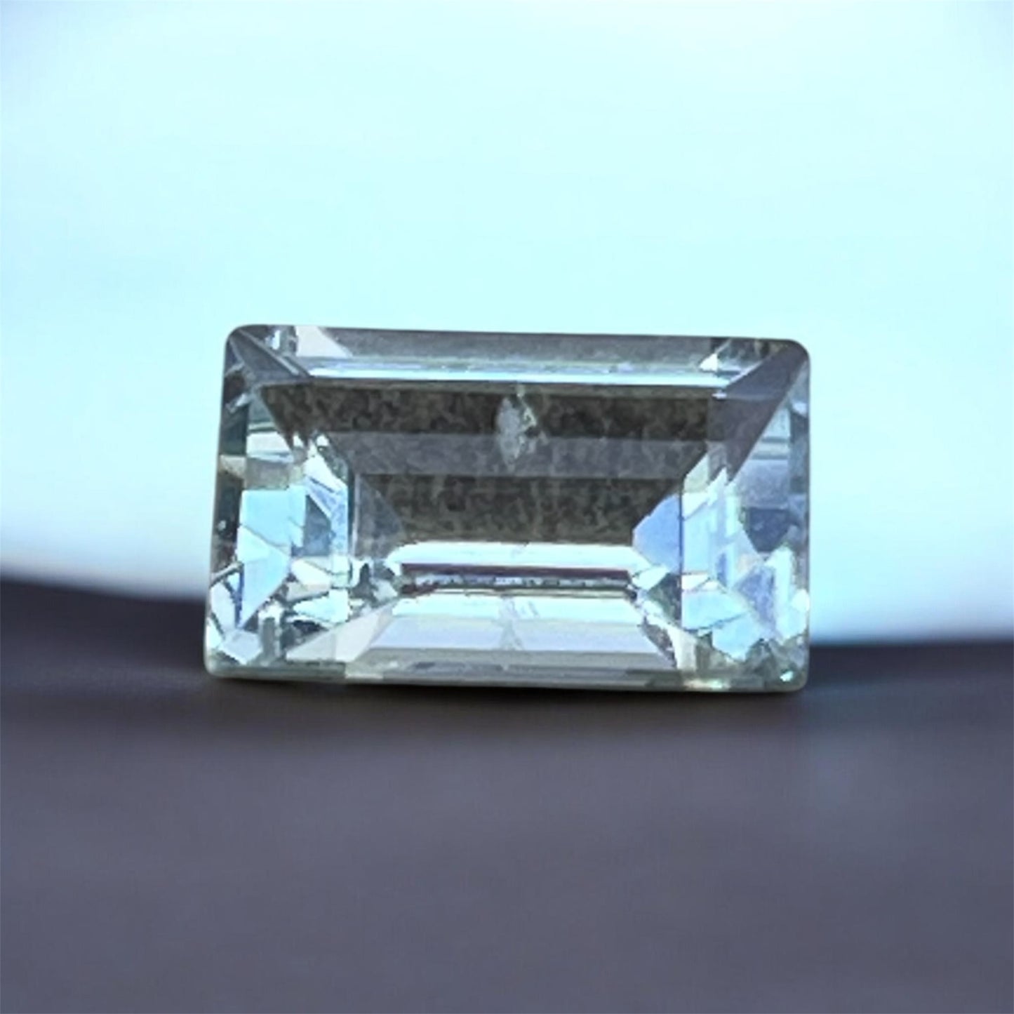 2.01ct Natural Aquamarine – Emerald Cut Blue Gemstone (Certified)
