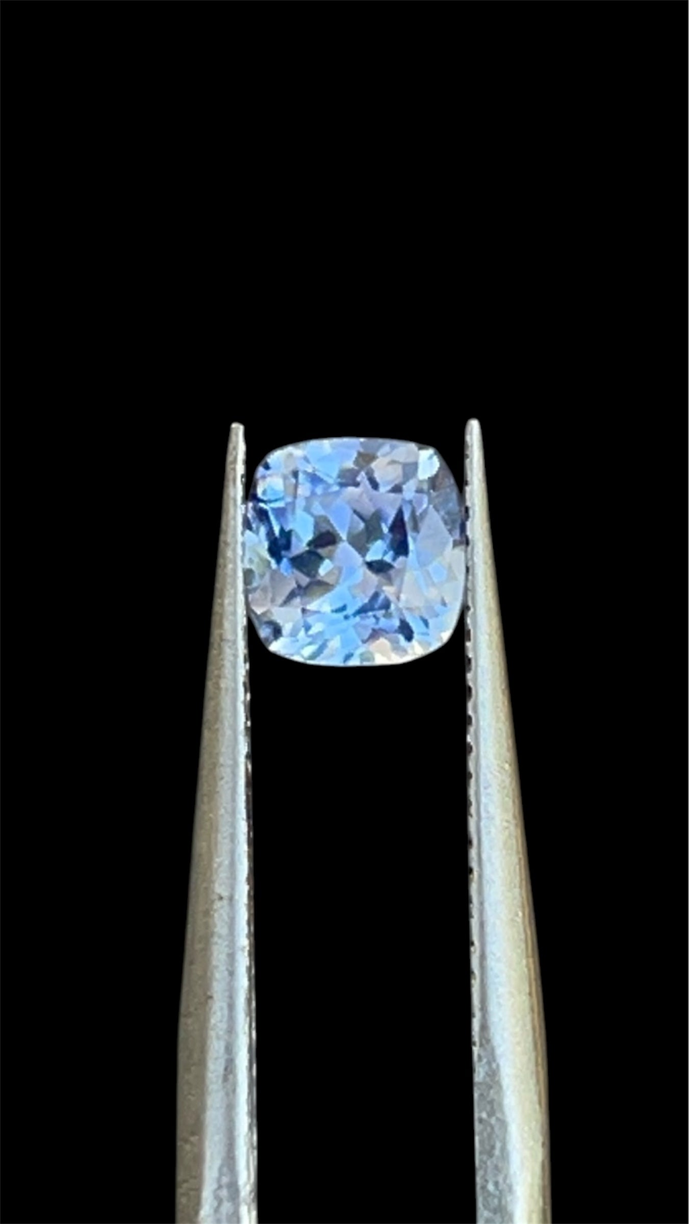 1.01ct Natural Unheated Blue Sapphire (Certified) Cushion Cut
