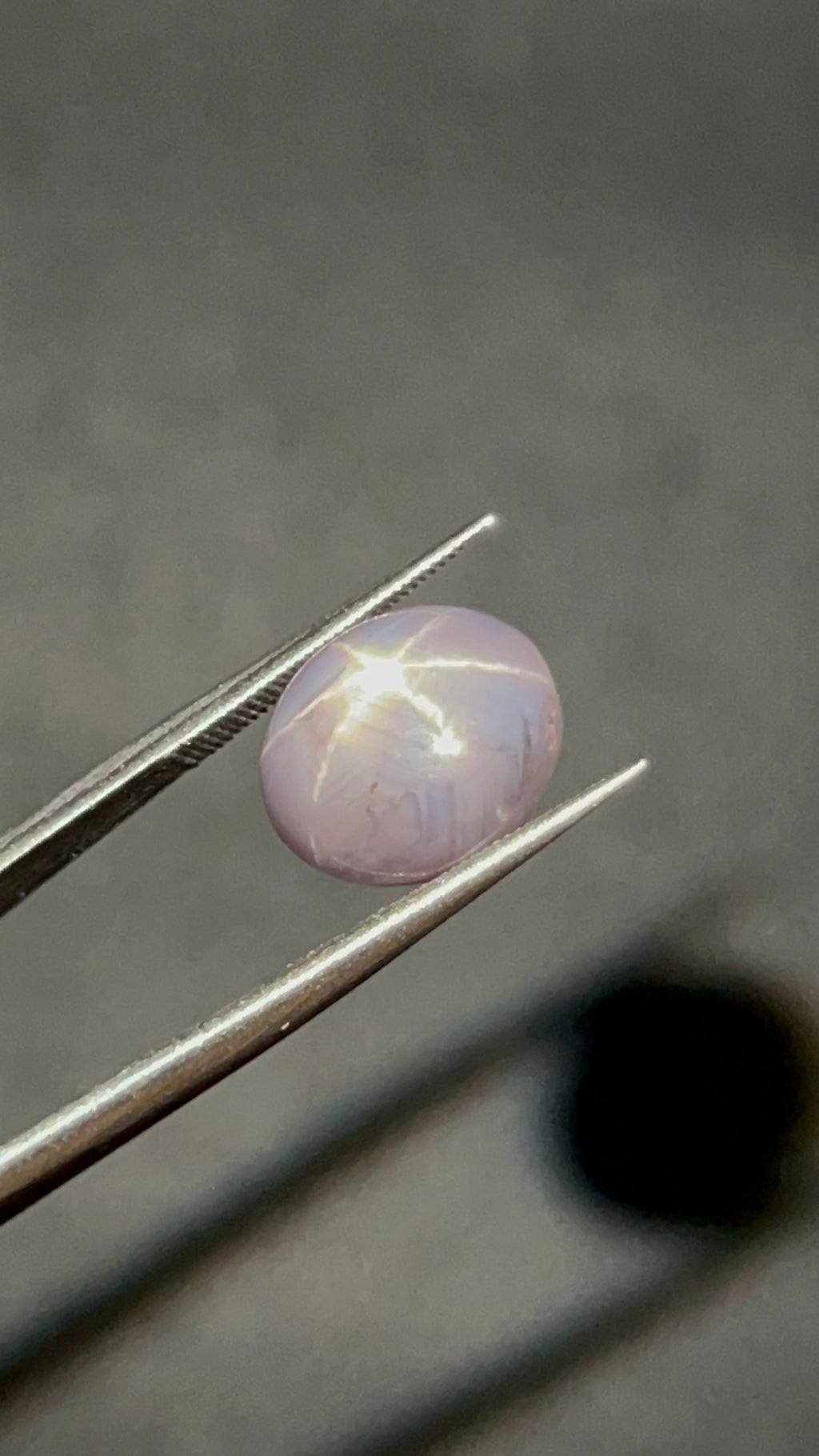 Natural Star Sapphire | 6.23 ct | Colour: Gray | Shape: Oval | Cut: Cabochon | GIA alumni certificate