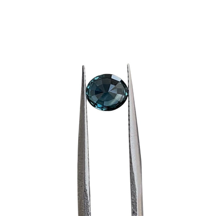 1.28ct Natural Teal Sapphire (Unheated, AGL Certified) – Oval Blue-Green Loose Gemstone