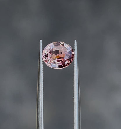 Certified 1.59ct Padparadscha Sapphire – Orangey Pink Oval Cut | Heated | Natural Corundum