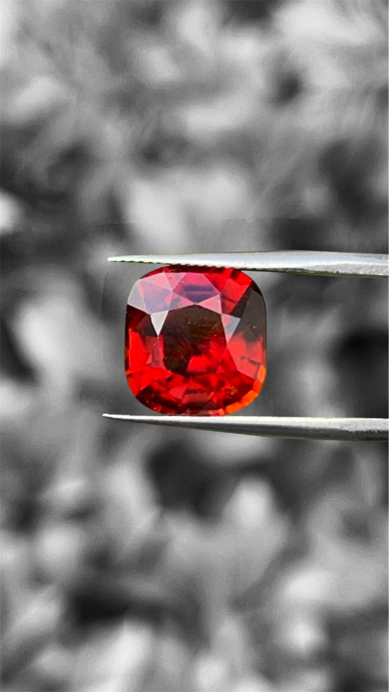 Natural Grossular Garnet (Hessonite) | 9.06ct | Cushion Brilliant Mixed | GIA Alumni Lab Report Provided