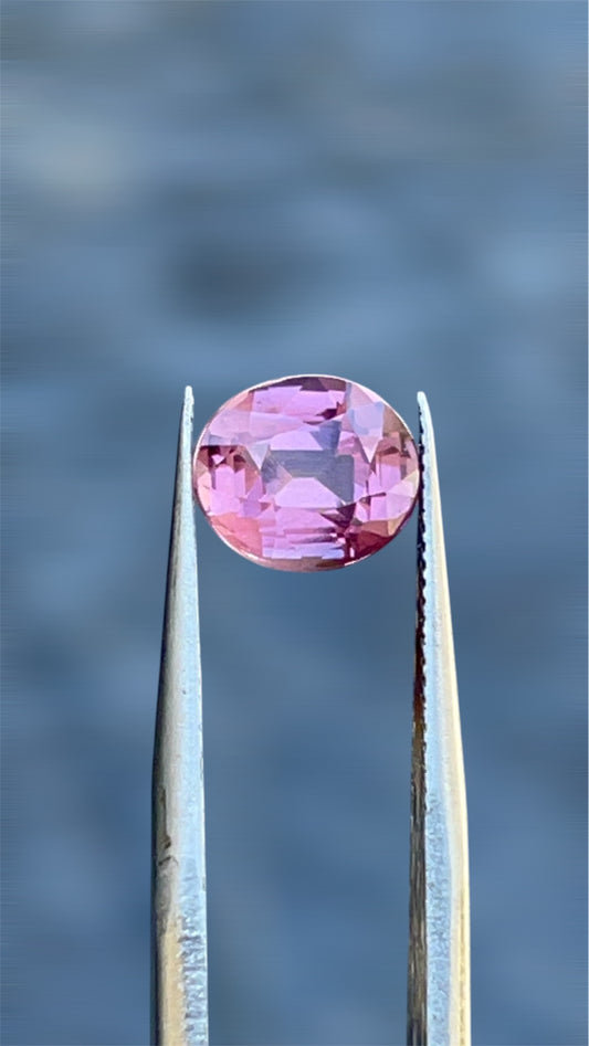 3.01 Ct Natural Tanzanian Orangish Pink Spinel – Certified Oval Loose Gemstone