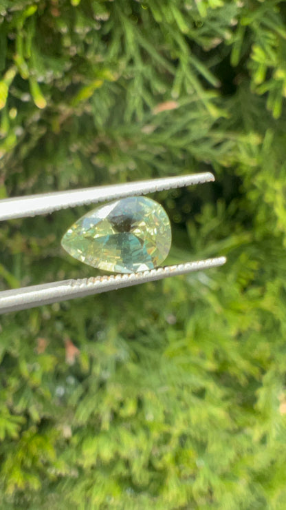 AAA+ Natural Chrysoberyl | 1.19ct | mint green | Certified | pear shape | loose gemstone