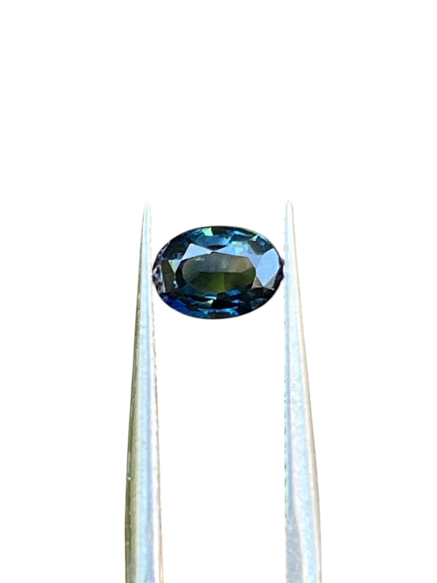 Natural Green Sapphire 1.17ct (No Heat) AGL Certified Oval Cut Bluish Green Gemstone
