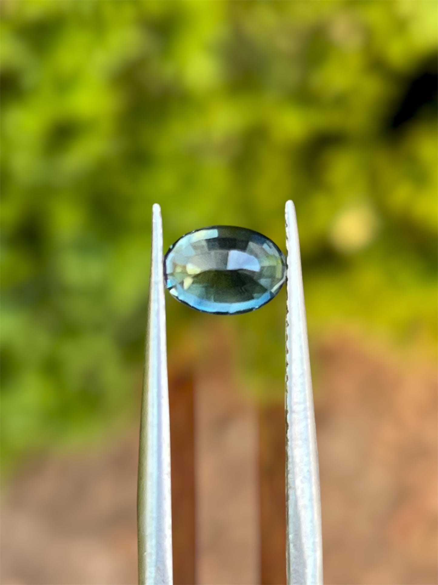 Natural Green Sapphire 1.17ct (No Heat) AGL Certified Oval Cut Bluish Green Gemstone