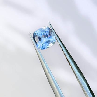1.01ct Natural Unheated Blue Sapphire (Certified) Cushion Cut
