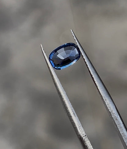 1.09ct Unheated Cornflower Ceylon Blue Sapphire – Natural Certified Cushion Cut Loose Gemstone