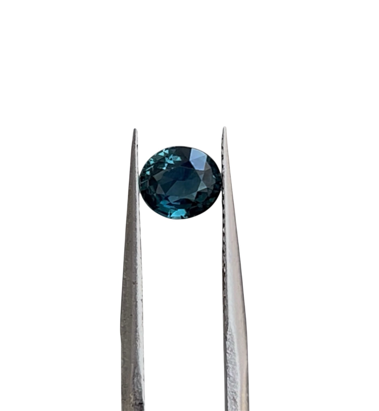 1.28ct Natural Teal Sapphire (Unheated, AGL Certified) – Oval Blue-Green Loose Gemstone