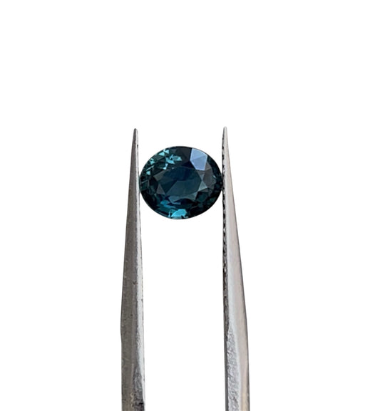 1.28ct Natural Teal Sapphire (Unheated, AGL Certified) – Oval Blue-Green Loose Gemstone