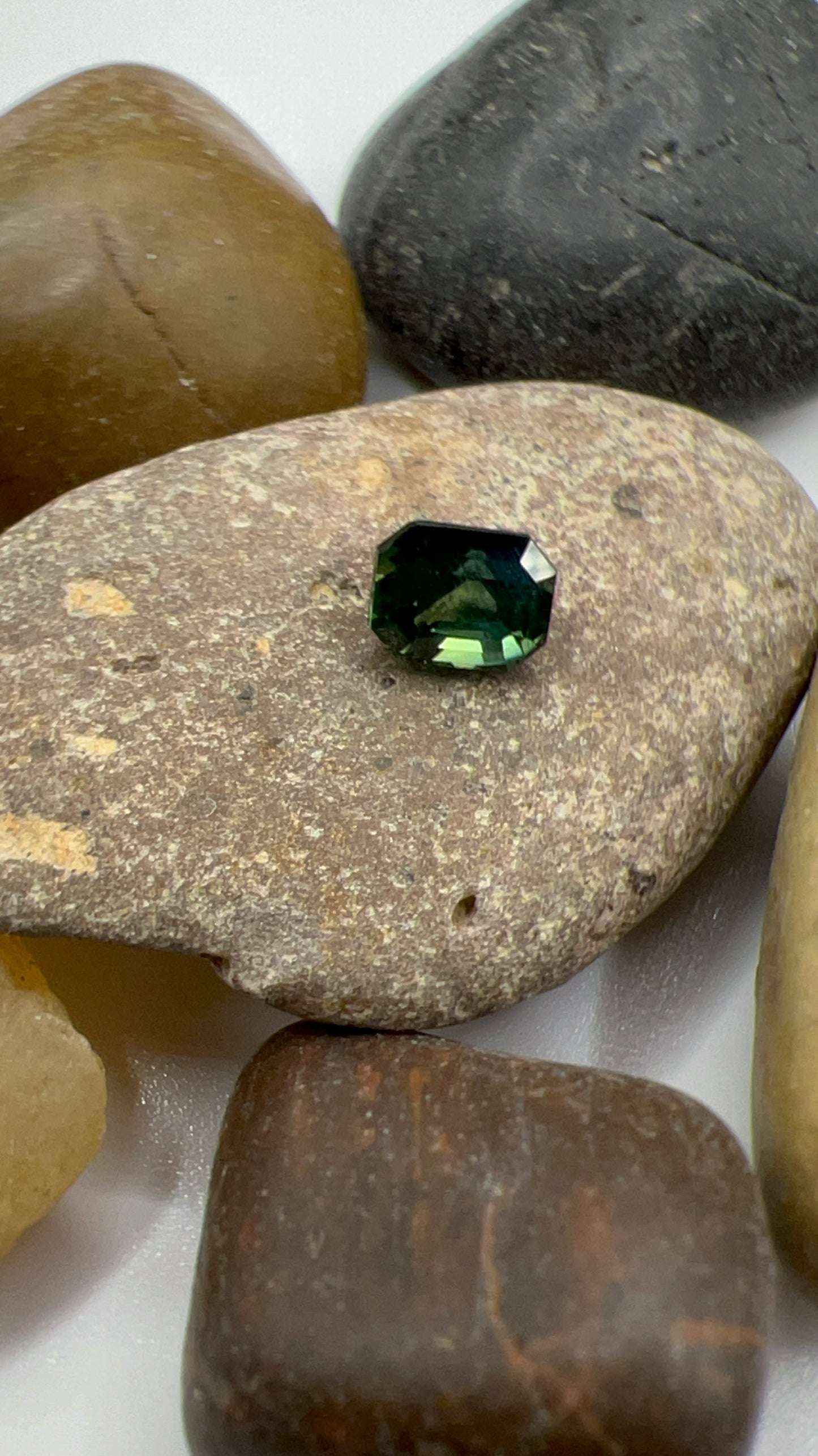 Natural Teal Sapphire | 1.49ct | Unheated | Octagonal Step Cut | GIA Alumni Lab Report Provided