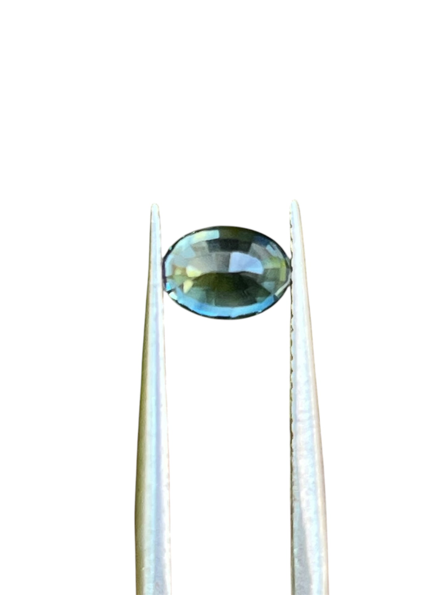 Natural Green Sapphire 1.17ct (No Heat) AGL Certified Oval Cut Bluish Green Gemstone