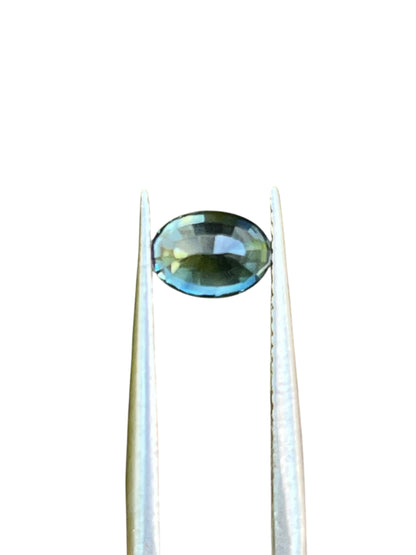 Natural Green Sapphire 1.17ct (No Heat) AGL Certified Oval Cut Bluish Green Gemstone