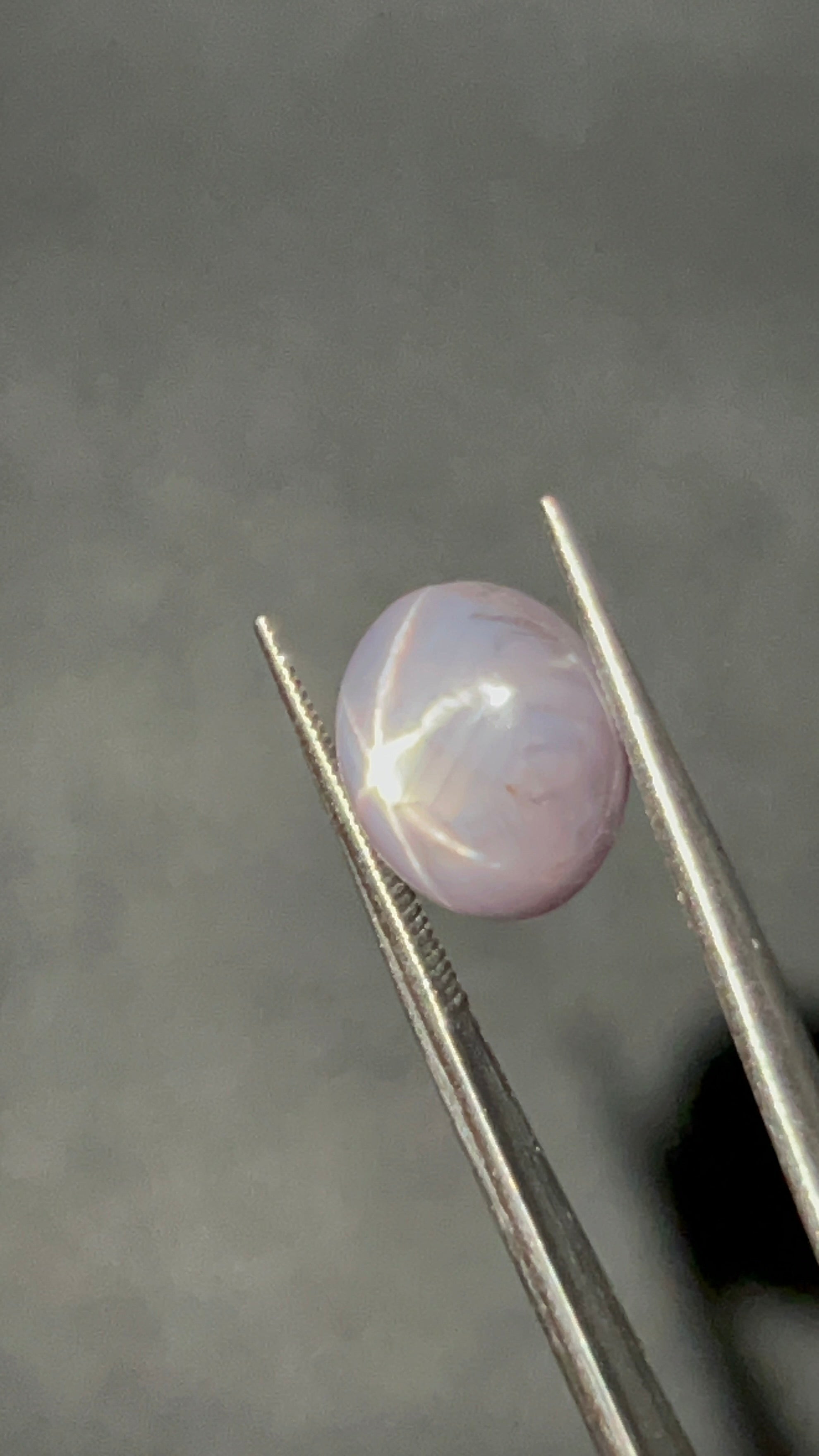 Natural Star Sapphire | 6.23 ct | Colour: Gray | Shape: Oval | Cut: Cabochon | GIA alumni certificate