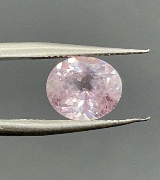 Natural Peach Sapphire | 2.35 ct | Oval Mixed Cut | Certified from AGCL Sri Lanka