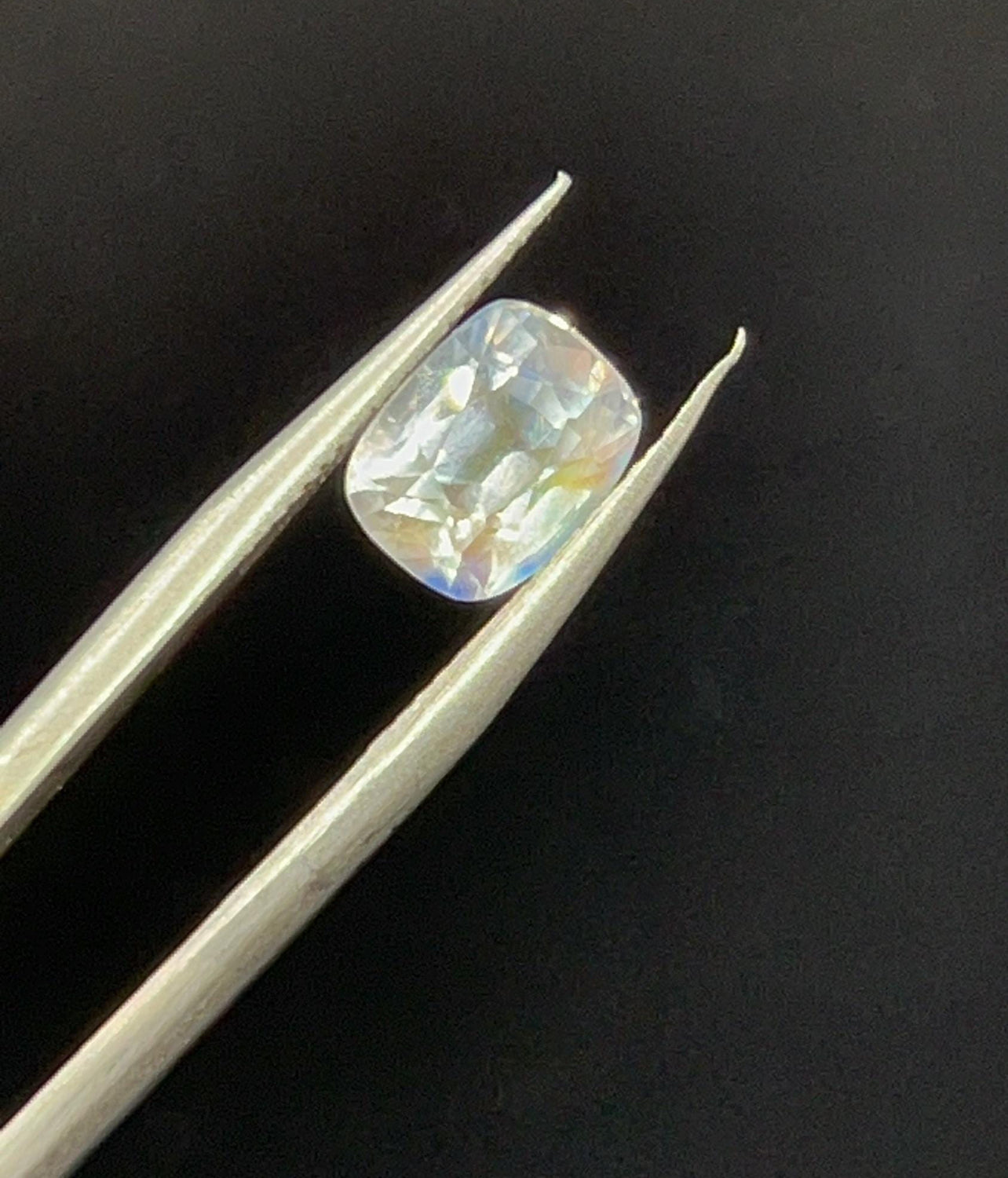 Natural Rainbow Moonstone | 1.88ct | Cushion Brilliant Mixed| GIA alumni lab card included