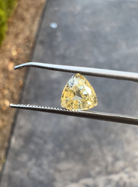 Natural Yellow Sapphire | 1.21ct | loop clean | Trillion cut | Origin: Ceylon