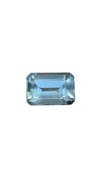 2.60 Ct Natural Aquamarine – Blue Octagon Step Cut (Certified) 9.89 x 6.67 mm