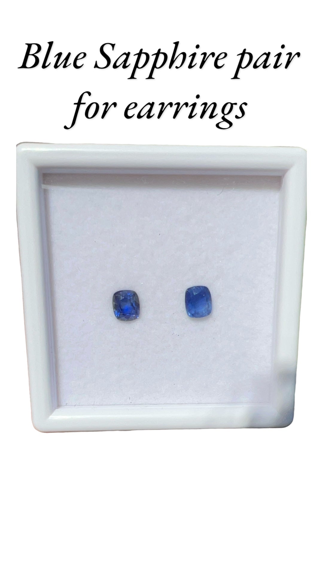 Natural Blue Sapphire Pair | 0.87 / 0.97 ct | Heated | Origin: Ceylon