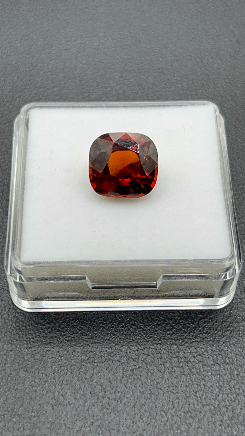 Natural Grossular Garnet (Hessonite) | 9.06ct | Cushion Brilliant Mixed | GIA Alumni Lab Report Provided