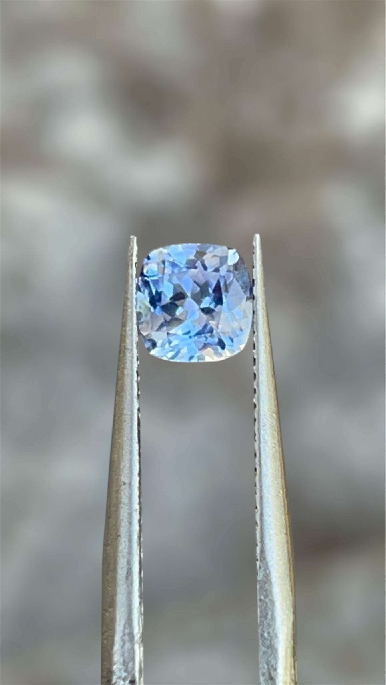 1.01ct Natural Unheated Blue Sapphire (Certified) Cushion Cut