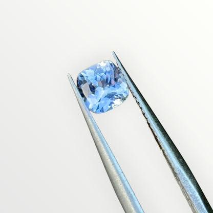 1.01ct Natural Unheated Blue Sapphire (Certified) Cushion Cut