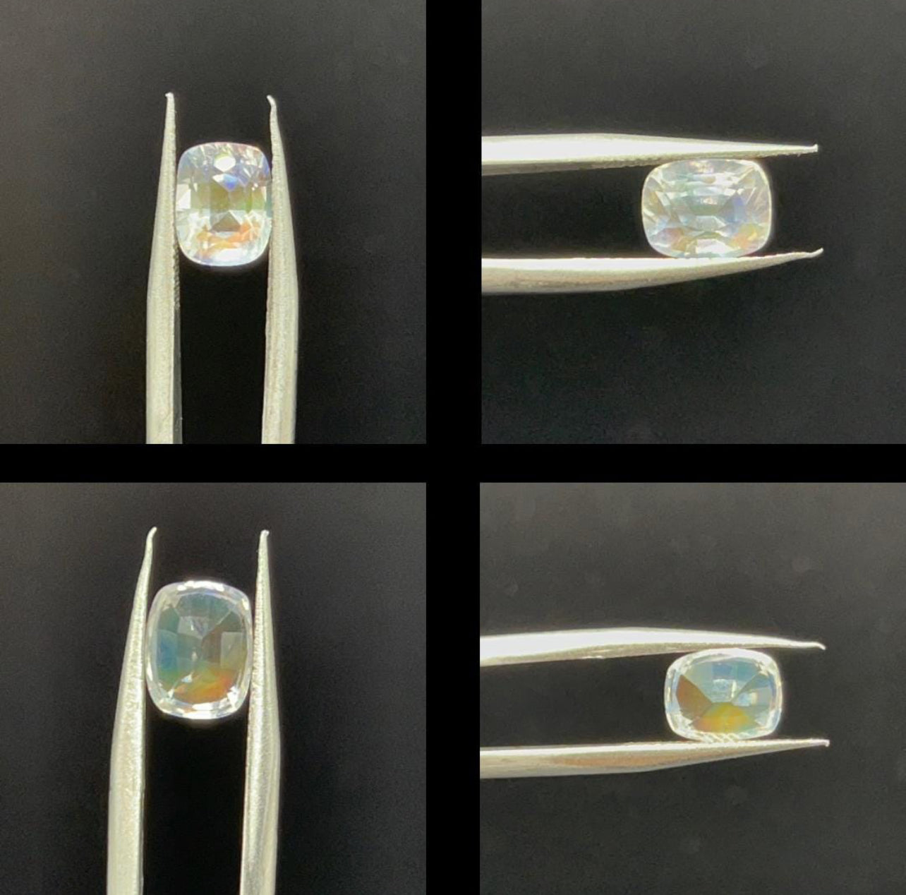 Natural Rainbow Moonstone | 1.88ct | Cushion Brilliant Mixed| GIA alumni lab card included