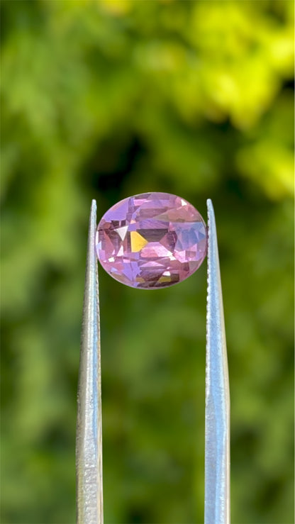 3.01 Ct Natural Tanzanian Orangish Pink Spinel – Certified Oval Loose Gemstone