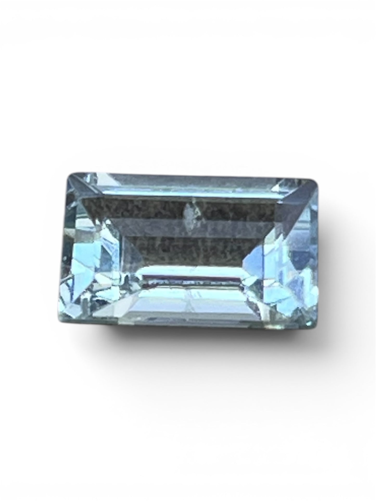 2.01ct Natural Aquamarine – Emerald Cut Blue Gemstone (Certified)