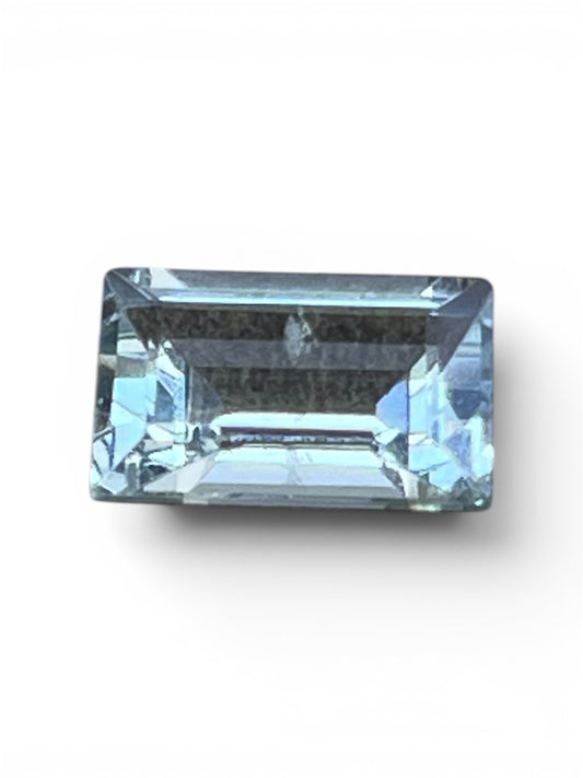 2.01ct Natural Aquamarine – Emerald Cut Blue Gemstone (Certified)