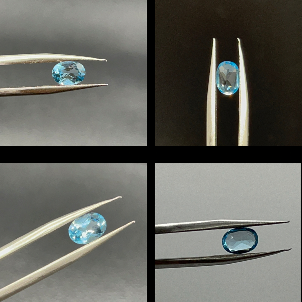 Natural Topaz | 1.00 ct | Oval shape | Swiss blue colour | December birthstone | GIA Alumni Report report provided ( Test Product )