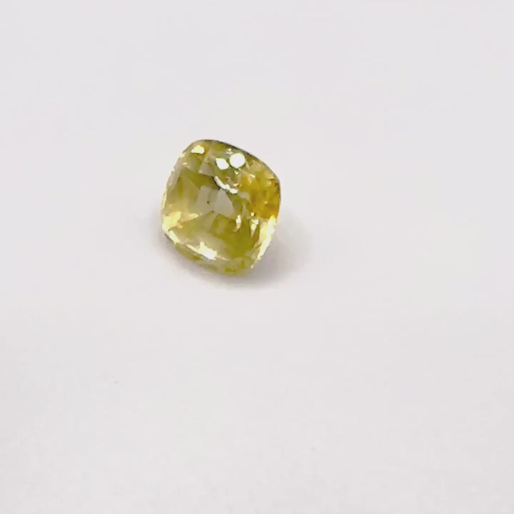 AAA+ Natural Yellow Sapphire | 2.81 | Unheated | loupe Clean Gemstone | Origin: Sri Lanka | Certified