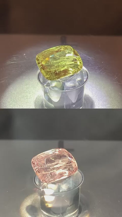 Natural Alexandrite | 2.59 ct | Good Colour Change | Dimension: 9.66x7.04x4.31mm | Cushion Rectangular Mixed | GIA Alumni Certificate Provided