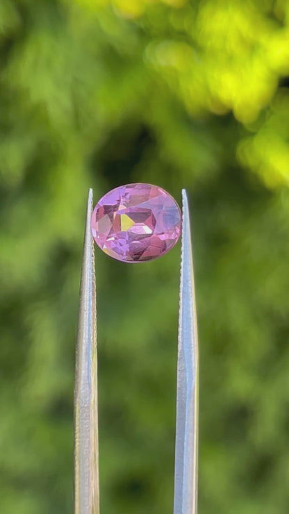 3.01 Ct Natural Tanzanian Orangish Pink Spinel – Certified Oval Loose Gemstone